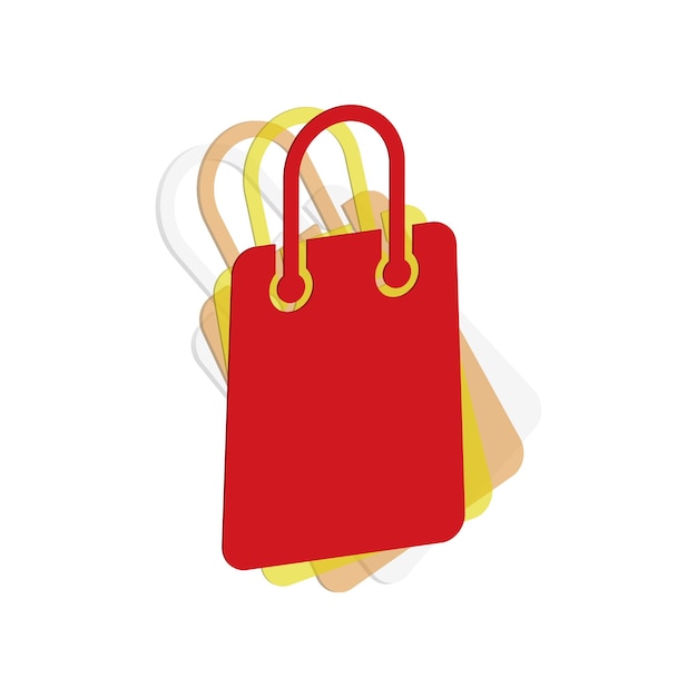 Ilustración Gráfico vectorial del icono de la bolsa de compras