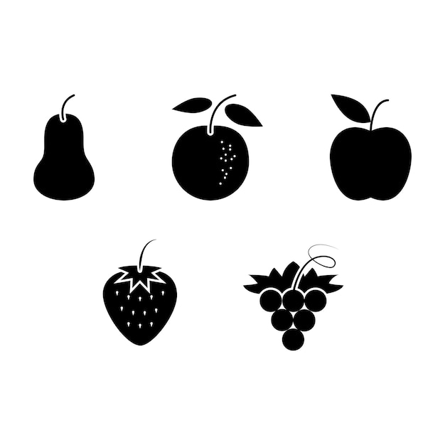 Ilustración Gráfico vectorial del icono de la fruta