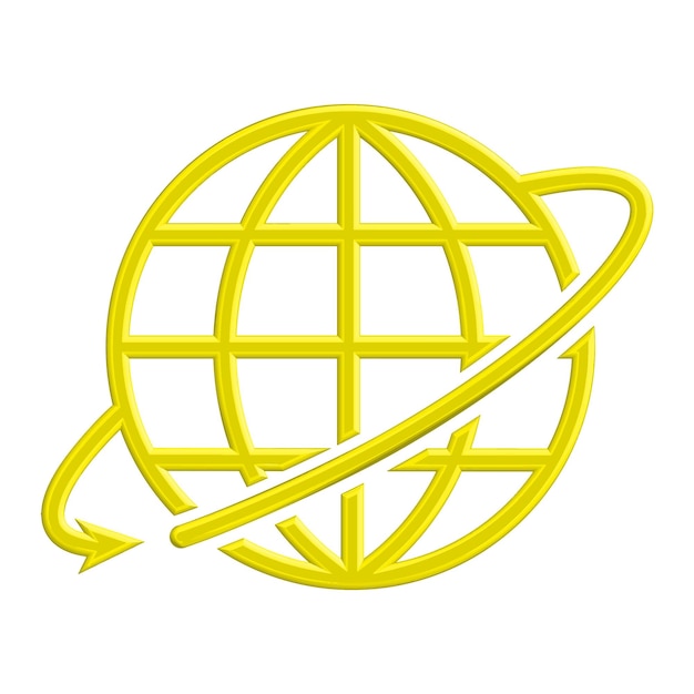 Ilustración Gráfico vectorial del icono del globo