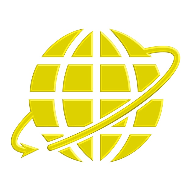 Ilustración Gráfico vectorial del icono del globo