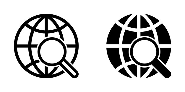 Ilustración Gráfico vectorial del icono del globo