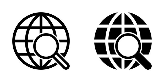 Ilustración Gráfico vectorial del icono del globo