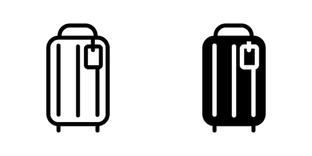 Ilustración Gráfico vectorial de plantilla de icono de bolsa de viaje
