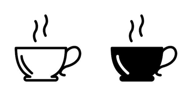 Ilustración Gráfico vectorial de plantilla de icono de café