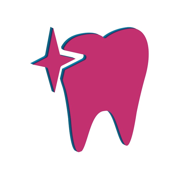 Ilustración Gráfico vectorial de plantilla de icono dental