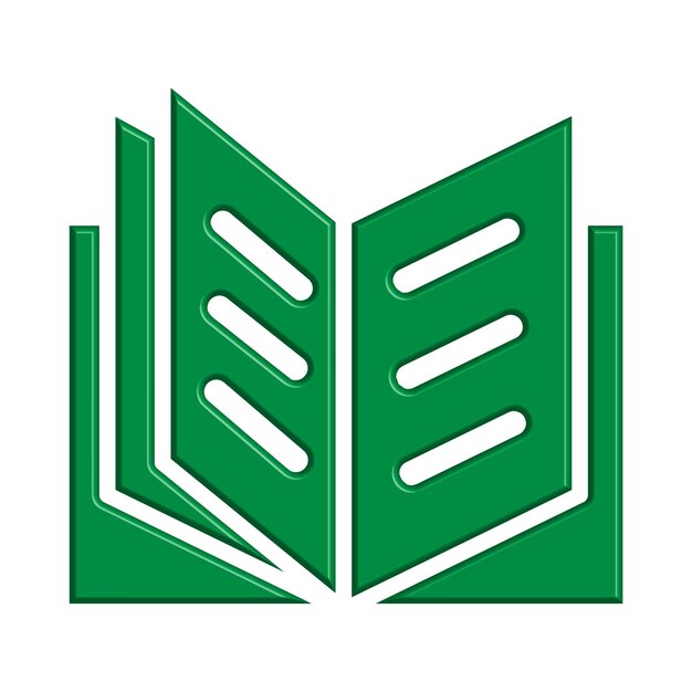 Ilustración Gráfico vectorial de plantilla de icono de libro