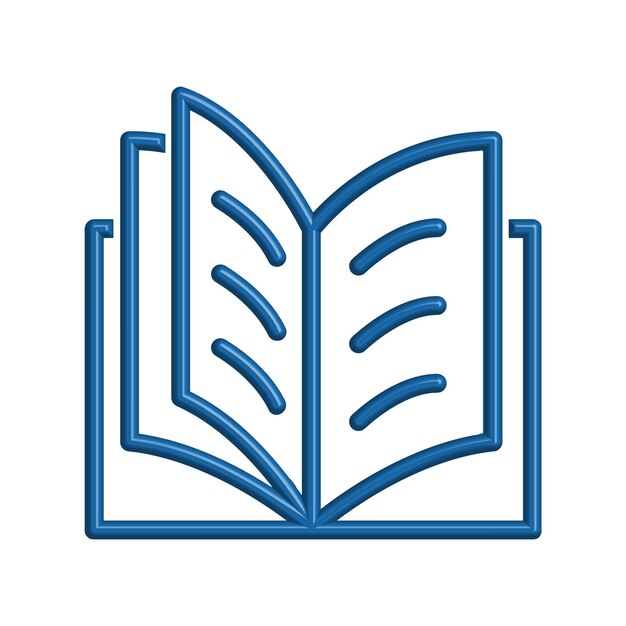 Ilustración Gráfico vectorial de plantilla de icono de libro
