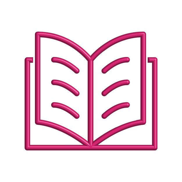 Ilustración Gráfico vectorial de plantilla de icono de libro