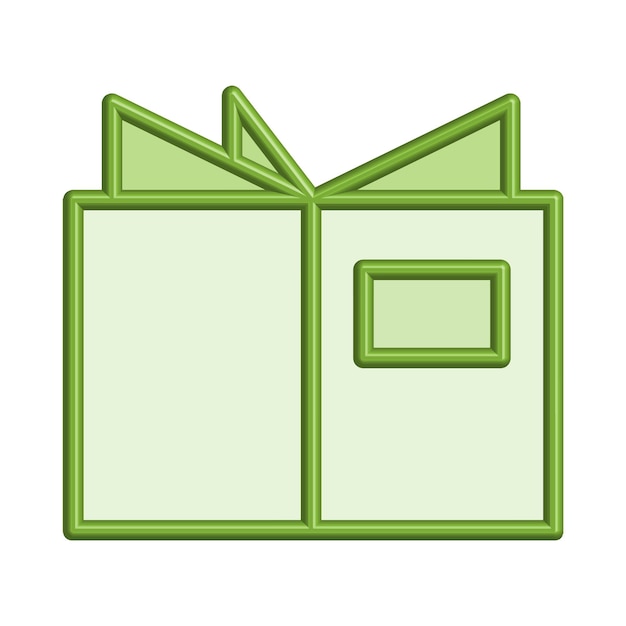 Ilustración Gráfico vectorial de plantilla de icono de libro