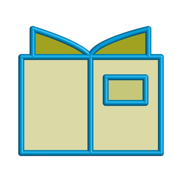 Ilustración Gráfico vectorial de plantilla de icono de libro