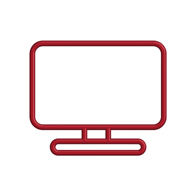 Ilustración Gráfico vectorial de plantilla de icono de monitor
