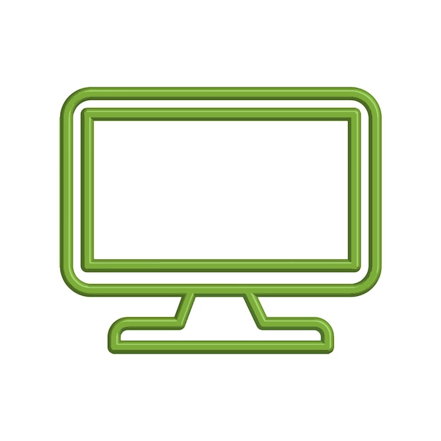 Ilustración Gráfico vectorial de plantilla de icono de monitor