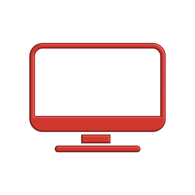 Ilustración Gráfico vectorial de plantilla de icono de monitor