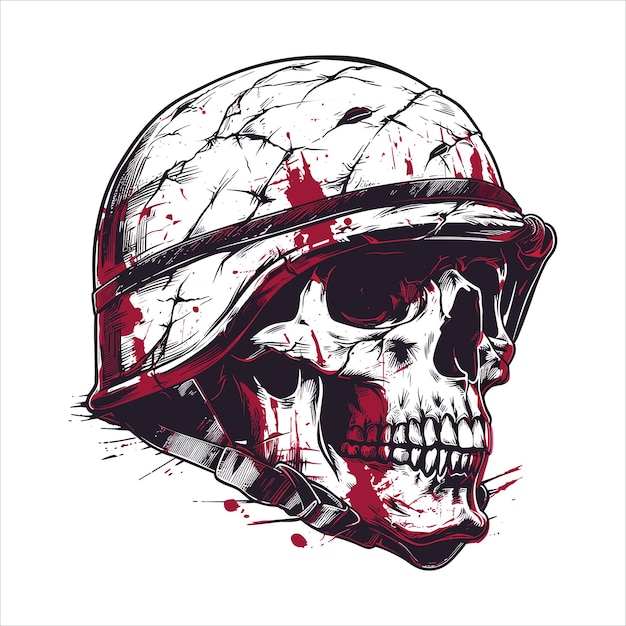 Ilustración de gráficos de calavera con estilo vectorial libre