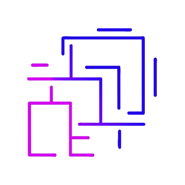 Ilustración de gráficos vectoriales de arte abstracto geométrico formato de archivo de fuente EPS escala sin pérdidas icono des