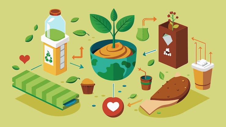 Vector ilustración de gráficos vectoriales biodegradables formato de archivo fuente eps diseño de icono de escala sin pérdidas