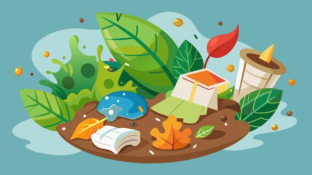 Ilustración de gráficos vectoriales biodegradables formato de archivo fuente EPS diseño de icono de escala sin pérdidas