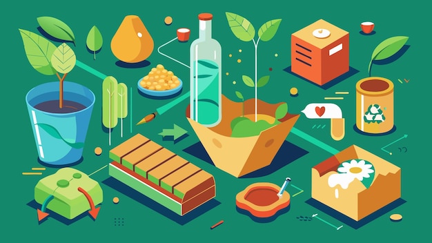 Ilustración de gráficos vectoriales biodegradables formato de archivo fuente EPS diseño de icono de escala sin pérdidas