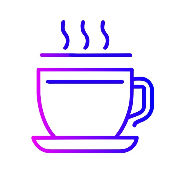 Ilustración de gráficos vectoriales de café formato de archivo de fuente EPS diseño de icono de escala sin pérdidas