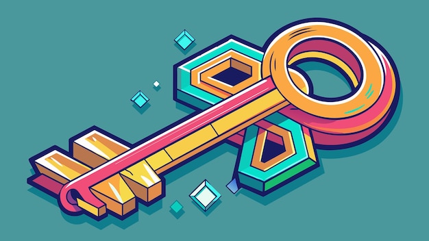 Ilustración de gráficos vectoriales clave formato de archivo fuente EPS diseño de íconos de escala sin pérdidas