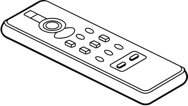 Ilustración de gráficos vectoriales de control remoto formato de archivo fuente EPS diseño de icono de escala sin pérdidas