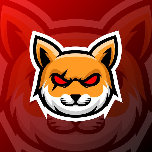 ilustración de gráficos vectoriales de un gángster de gatos en estilo de logotipo de esport perfecto para equipo de juego o producción