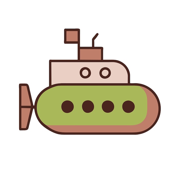 Ilustración de gráficos vectoriales submarinos formato de archivo fuente EPS diseño de icono de escala sin pérdidas