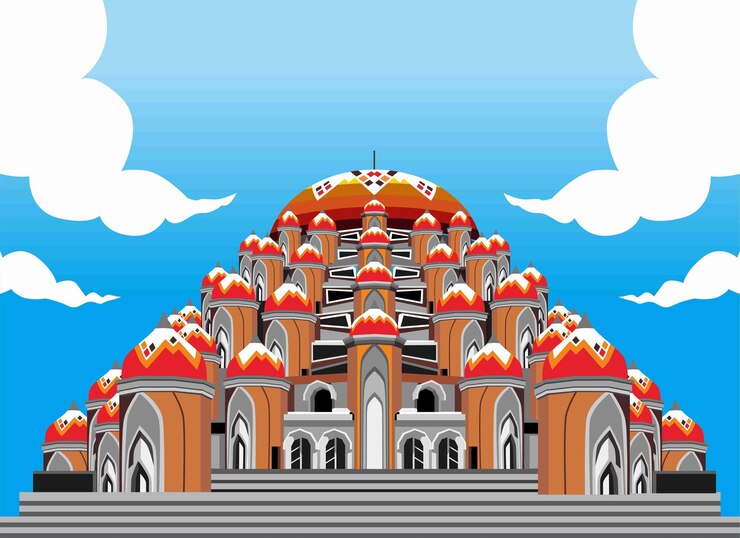 Vector ilustración de la gran mezquita