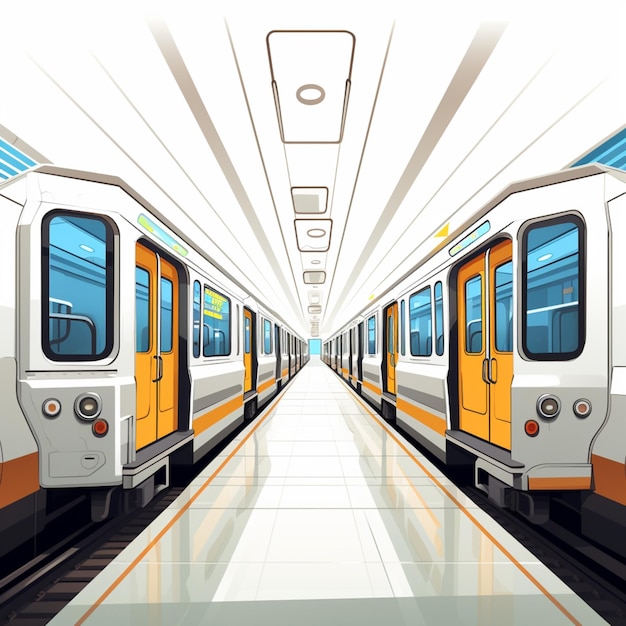 Ilustración gratuita de arte vectorial del metro