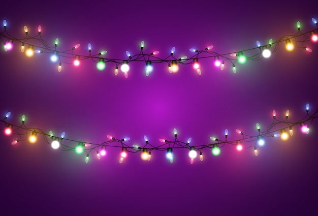 Ilustración de guirnalda de luz
