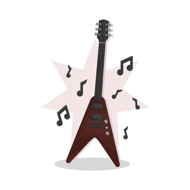 Ilustración de la guitarra