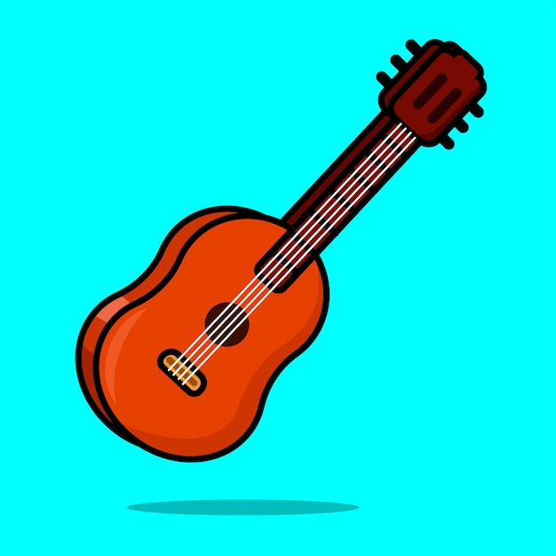 Ilustración de la guitarra
