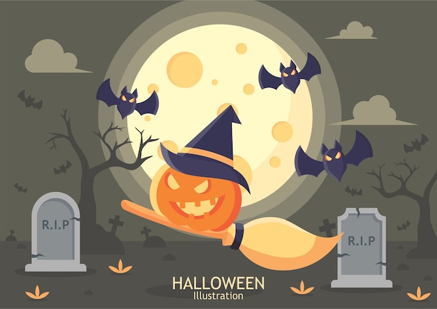 Ilustración de Halloween