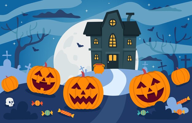 Ilustración de Halloween