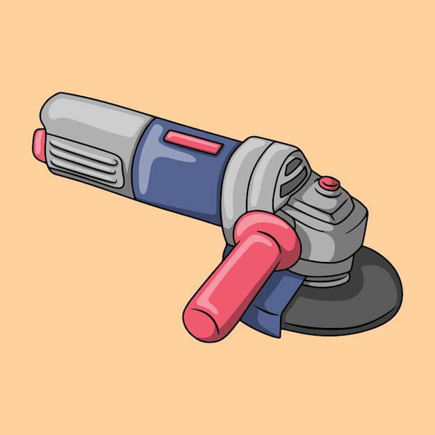 Ilustración de una herramienta de carpintería sin cables realista