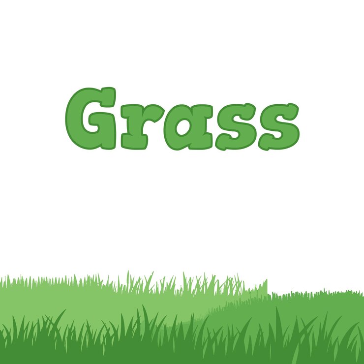 Vector ilustración de hierba verde