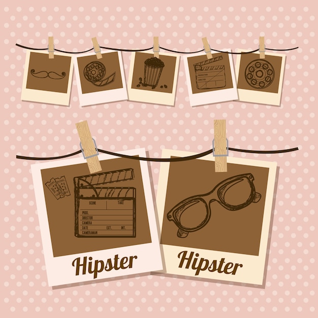 Ilustración hipster