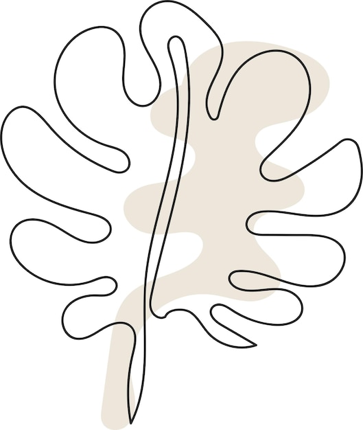 Ilustración de hoja continua