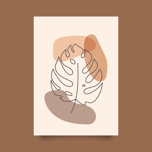 Ilustración de hoja de moda con diseño de fondo de formas abstractas