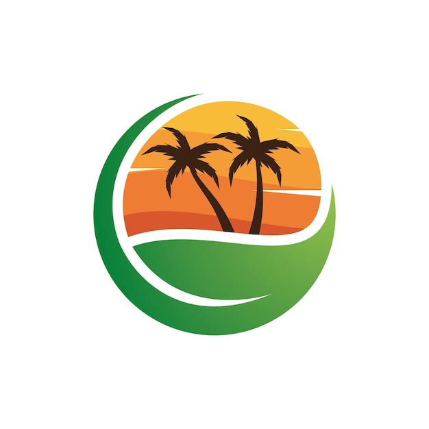 Ilustración de hoja de palmera