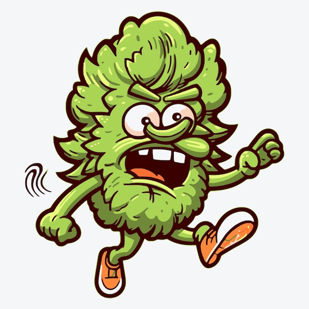 Ilustración de hojas de cannabis.