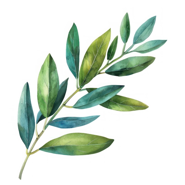 Ilustración de hojas de plantas