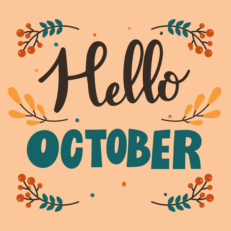 Vector ilustración hola otoño