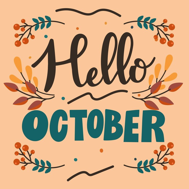 Vector ilustración hola otoño