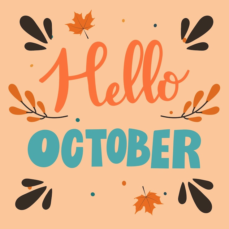 Vector ilustración hola otoño