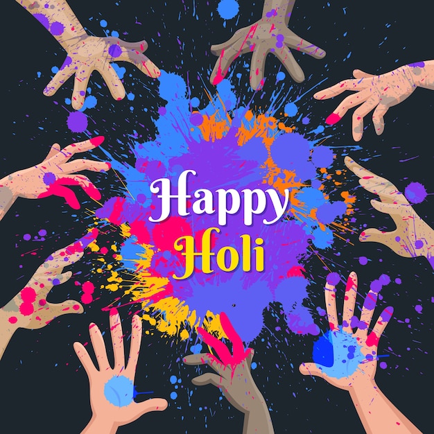 Ilustración holi plana