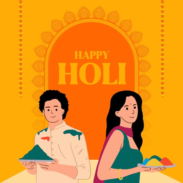Ilustración de Holi