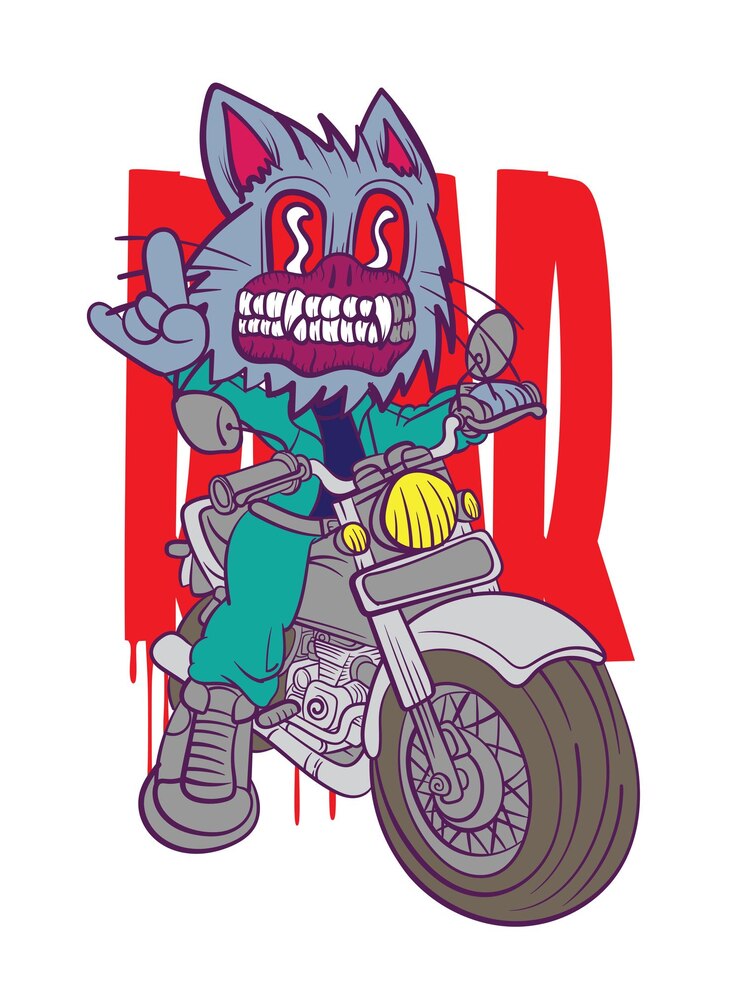 Vector ilustración de hombre lobo con estilo japonés para el evento kaijune