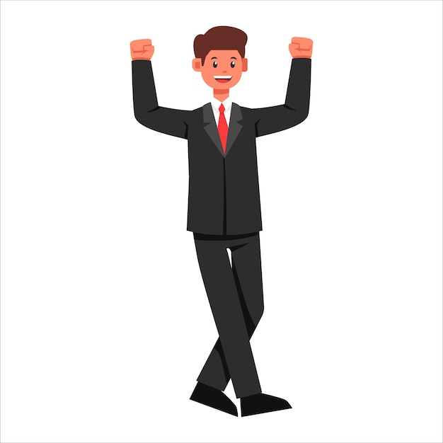 Ilustración del hombre de negocios en traje