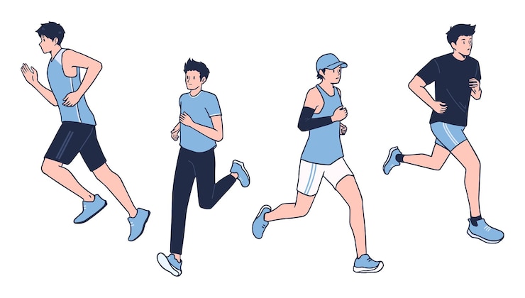 Vector ilustración de un hombre con ropa deportiva